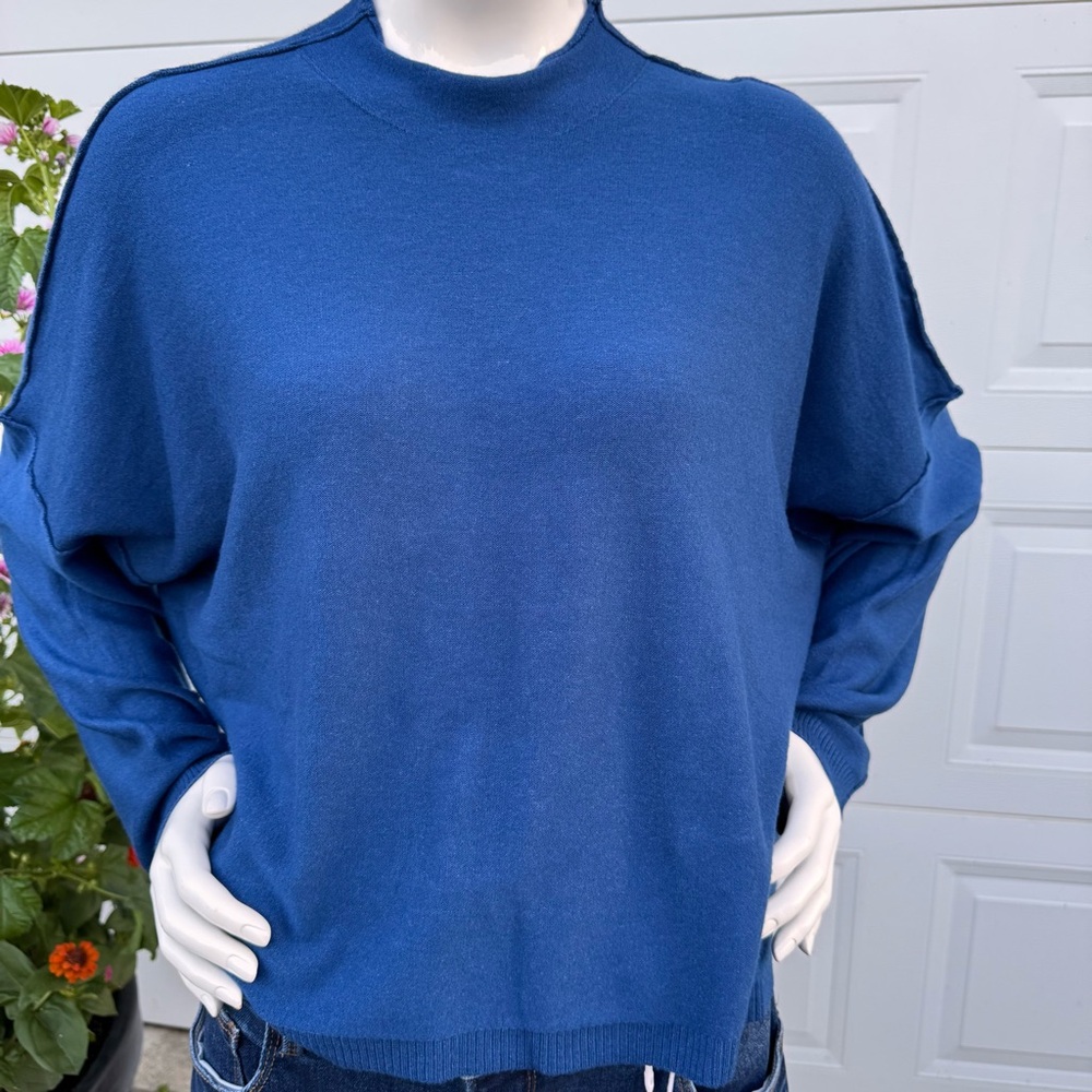 Zenana Outfitters Women’s Deep Royal Blue Crewneck Sweater. Sz. L/XL. Brand New
